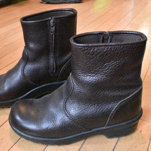 Sanita Danish Design Brown Leather Clog Boots